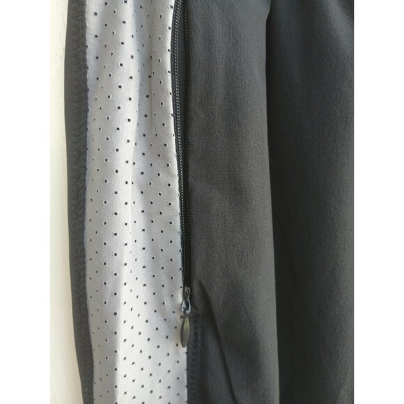 Under Armor Black Joggers Med Heatgear Drawstring Pockets Leg Zip Athleisure - Picture 4 of 9